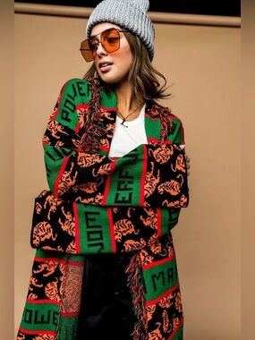 Dressed in LALA. Powerful Woman Luxe Fringe Cardigan